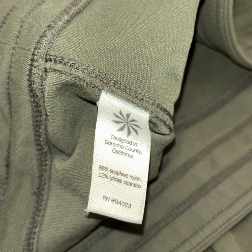 Athleta Metro Slouch Pant Drawstring Forest Green Size Large Petite - Picture 7 of 10